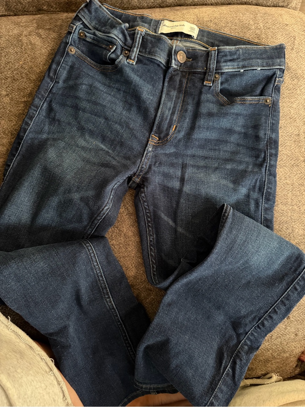 abercrombie kids Slim Straight Dark Blue Jeans